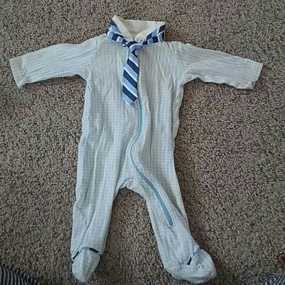 Fake Suit Footie Onesie